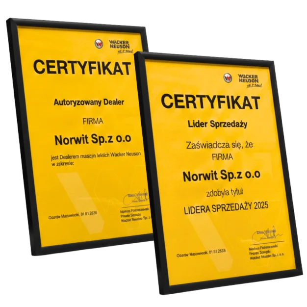 Certyfikaty Wacker Neuson — Autoryzowany Dealer i Lider Sprzedaży